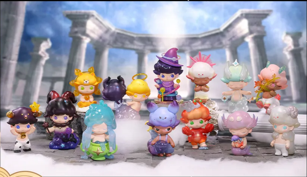 popmart泡泡玛特dimoo星座系列双子座射手座天秤座双鱼座盲盒潮玩盲盒