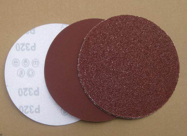 砂纸植绒4寸抛光打磨专用背绒片拉绒片自粘其它漆工工具