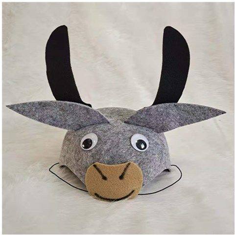 儿童小牛动物帽子红牛黑牛头饰幼儿园演出装扮帽子