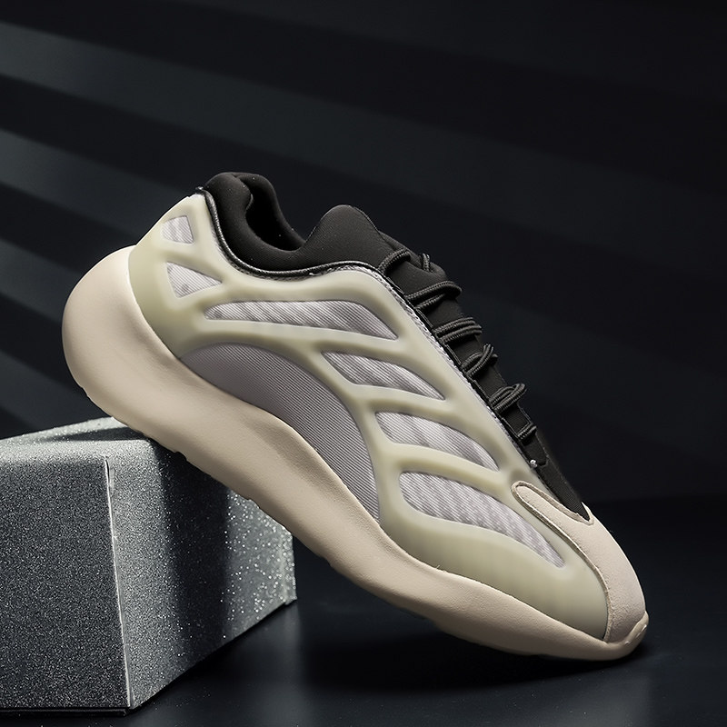 yeezy700v3极光冰蓝异形过毒arzareth正品椰子鞋骨架夜光g54850