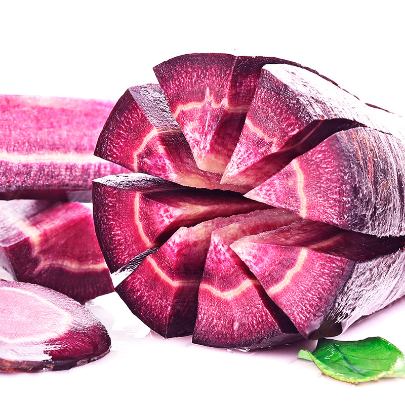 新鲜紫皮胡萝卜5斤装生吃沙窝紫心萝卜水果黑萝卜青农家蔬菜包邮
