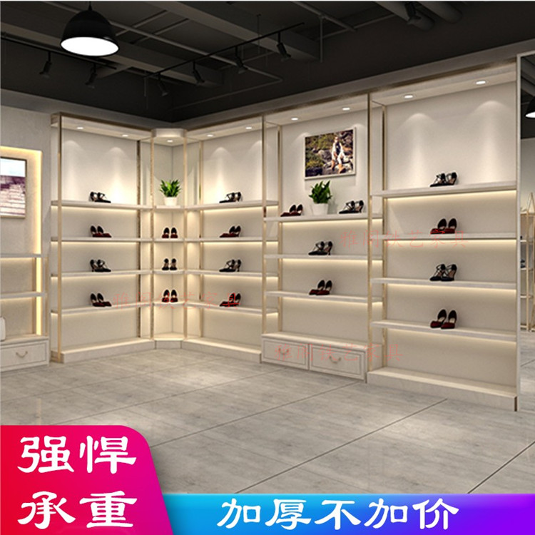 鞋店鞋架童鞋货架展示架装修效果图开店落地鞋货架