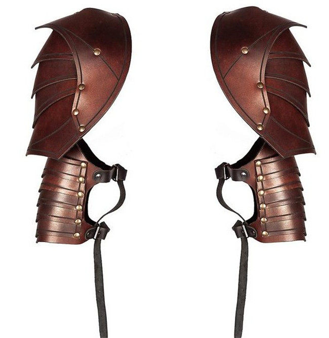 复古怀旧铠甲护肩护甲男款舞台中世纪武士表演民族服装