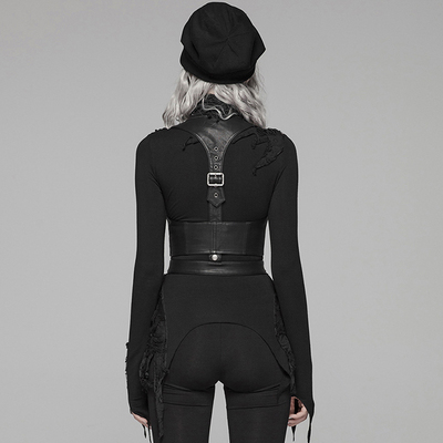 魔叹╋ punk rave 蒸汽朋克steam哥特gothic皮马甲束腰女 ws305