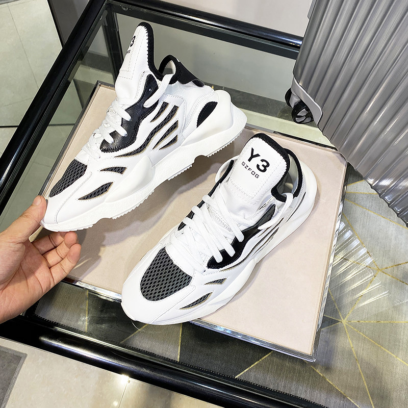 夏季升级新款gzfogy3男鞋白武士老爹鞋真皮透气网面情侣运动潮鞋