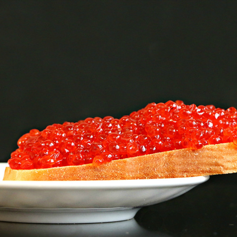 俄罗斯鱼子酱大马马哈红鱼籽酱220g日韩寿司刺身鱼籽酱