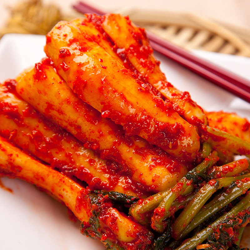 韩式酸辣萝卜小菜下饭饭菜泡菜朝鲜族可口小萝卜腌制