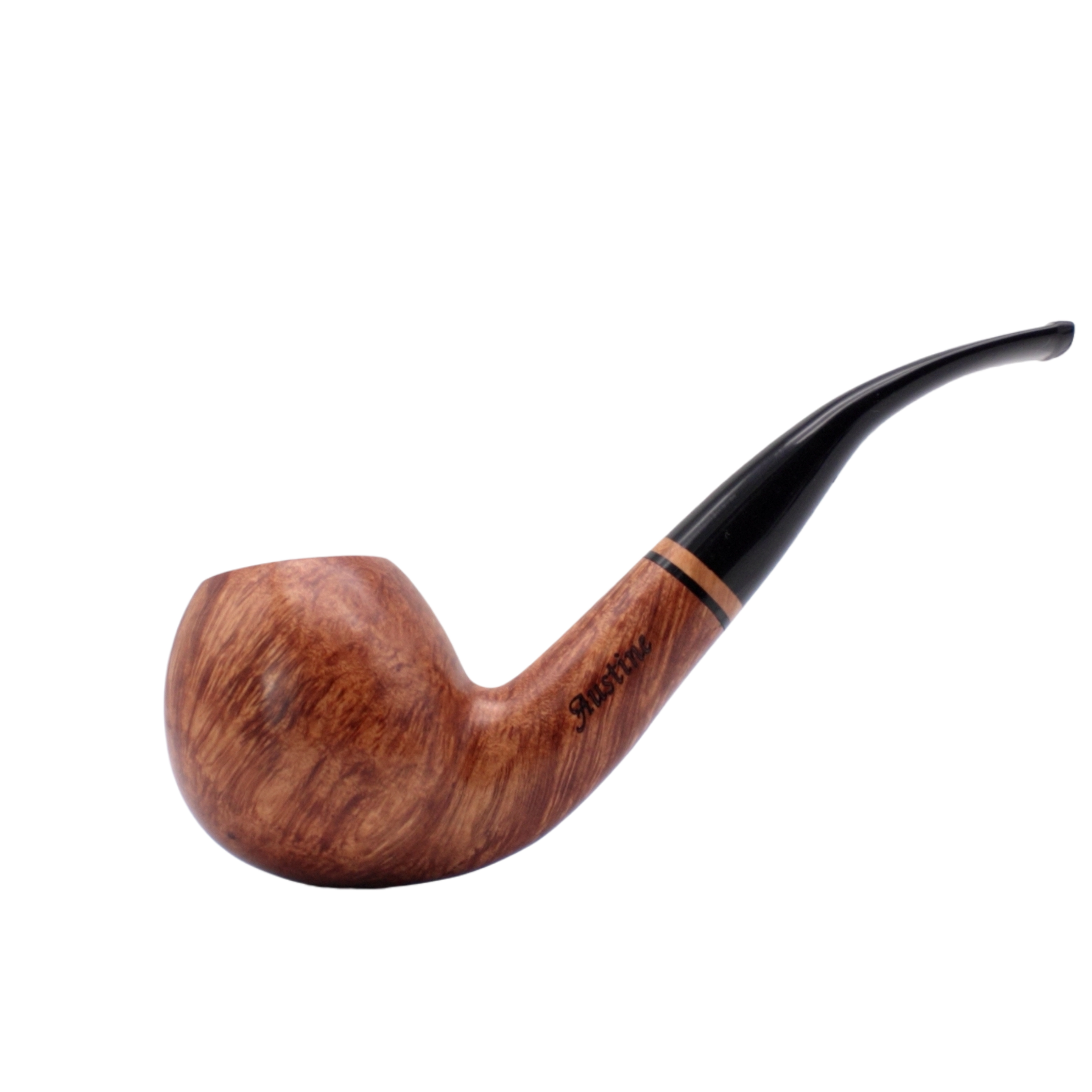 奥斯汀弯式9mm烟道手工礼品男士烟斗实木austine烟斗