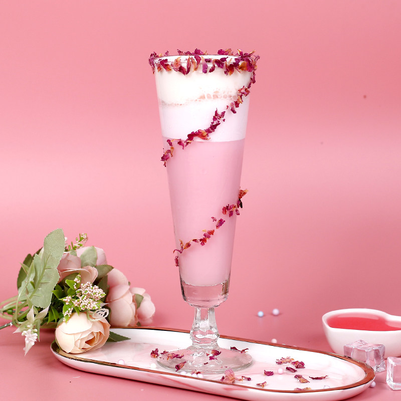 玫瑰糖浆冰沙果汁气泡鸡尾酒专用风味盾皇果露糖浆