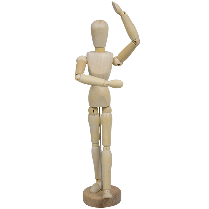 宜家宜家吉吉特木偶人娃娃人体灵活可动关节木头木偶