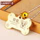 Dog tags custom collars bells dog cats anti-lost card cat tag lettering famous brand small dog necklace pet tag Dog tags custom collars bells dog cats anti-lost card cat tag lettering famous brand small dog necklace pet tag