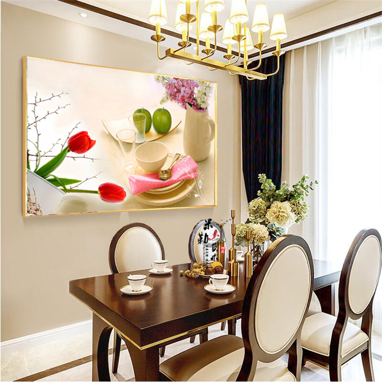 餐厅装饰画现代简约厨房壁画中式饭厅框画挂画墙画现代装饰画