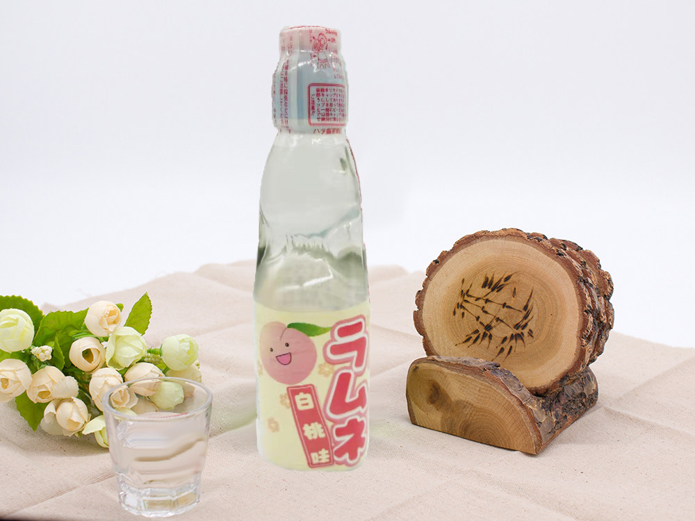 哈达白桃味汽水200ml碳酸饮料