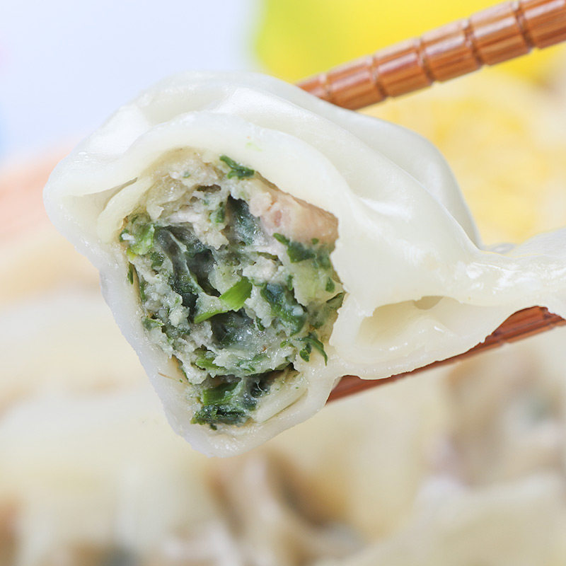 正大荠菜猪肉蒸饺水饺煎饺子460g*4袋 家庭早餐早点心下午茶饺子