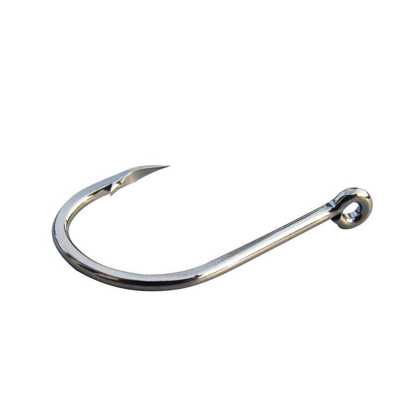 钓钩管付千又渔钩倒刺带圈海铁板尾环歪嘴大鱼鱼钩