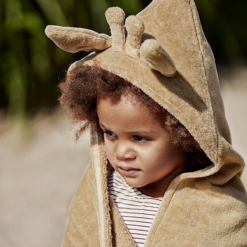 瑞典elodiedetails婴儿儿童宝宝造型连帽浴巾毛巾浴巾