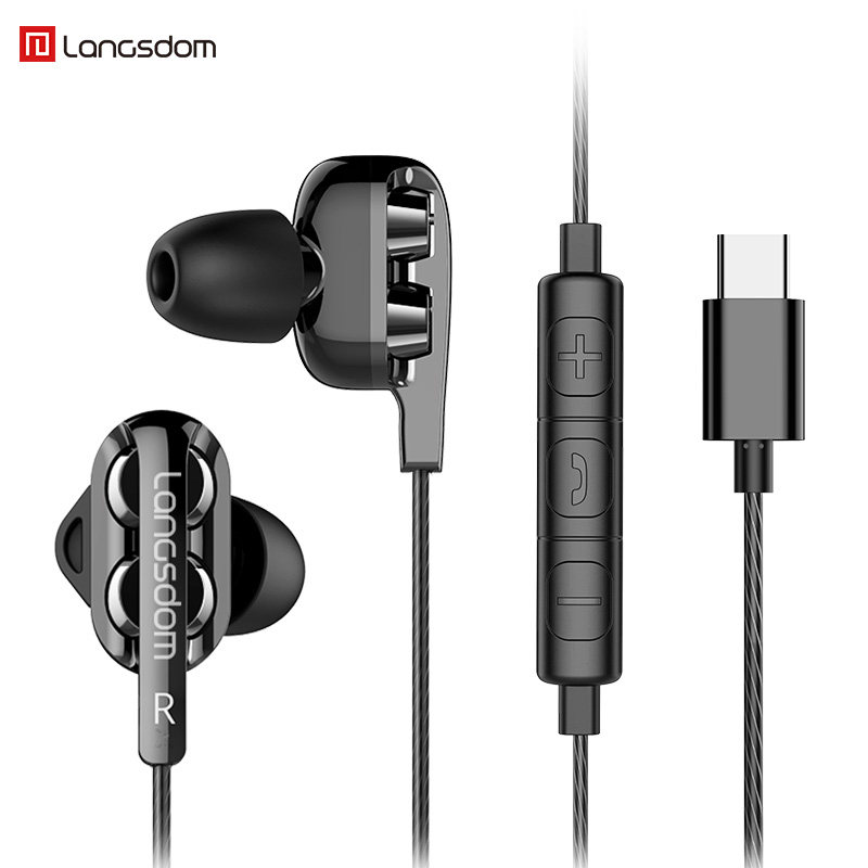 type-c接口四核耳机华为p30 mate20pro荣耀magic2 8x v10原装正品