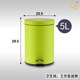 Qinjian hardware stainless steel pedal trash can thickened large capacity home office bedroom bathroom Qinjian hardware stainless steel pedal trash can thickened large capacity home office bedroom bathroom