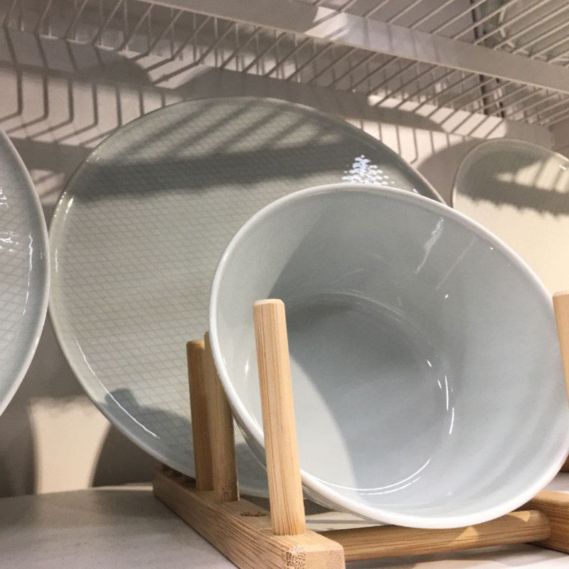 ikea宜家国内代购克鲁斯塔北欧风格简约陶瓷餐具碗