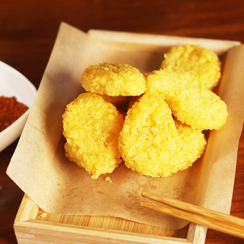 油炸正大cp玉米布丁小吃半成品早餐冷冻食品美食玉米