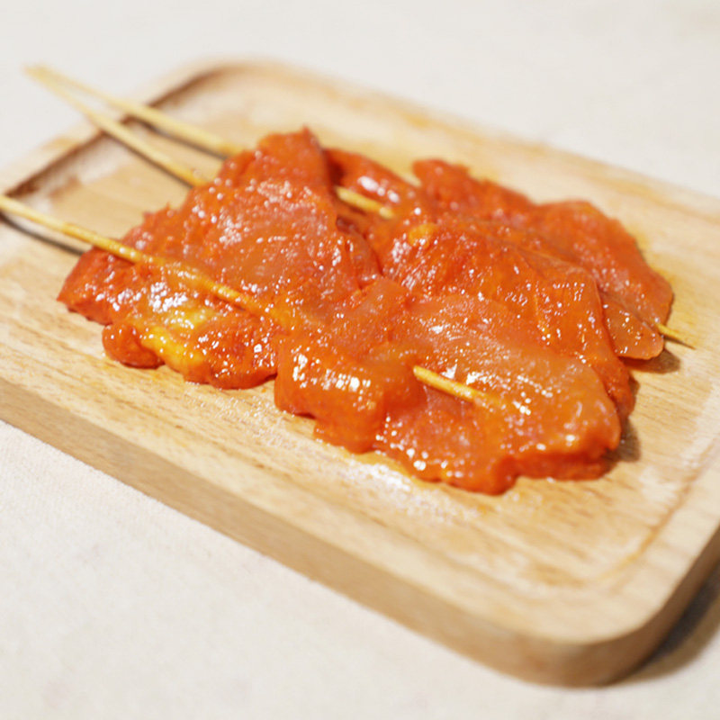 李华丰里脊肉串铁板里鸡 鸡胸烧烤肉片串香辣炸鸡特色 家用 20串