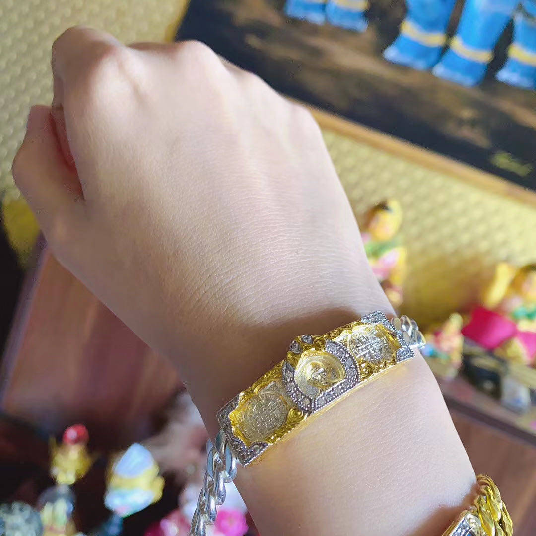 图图泰缘泰国国龙婆瑞2561年纯银自身手链泰国特色