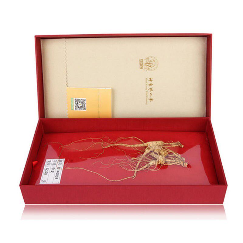 野山人参上药神象参中支礼盒12g富含皂甙15年西洋参及其制品