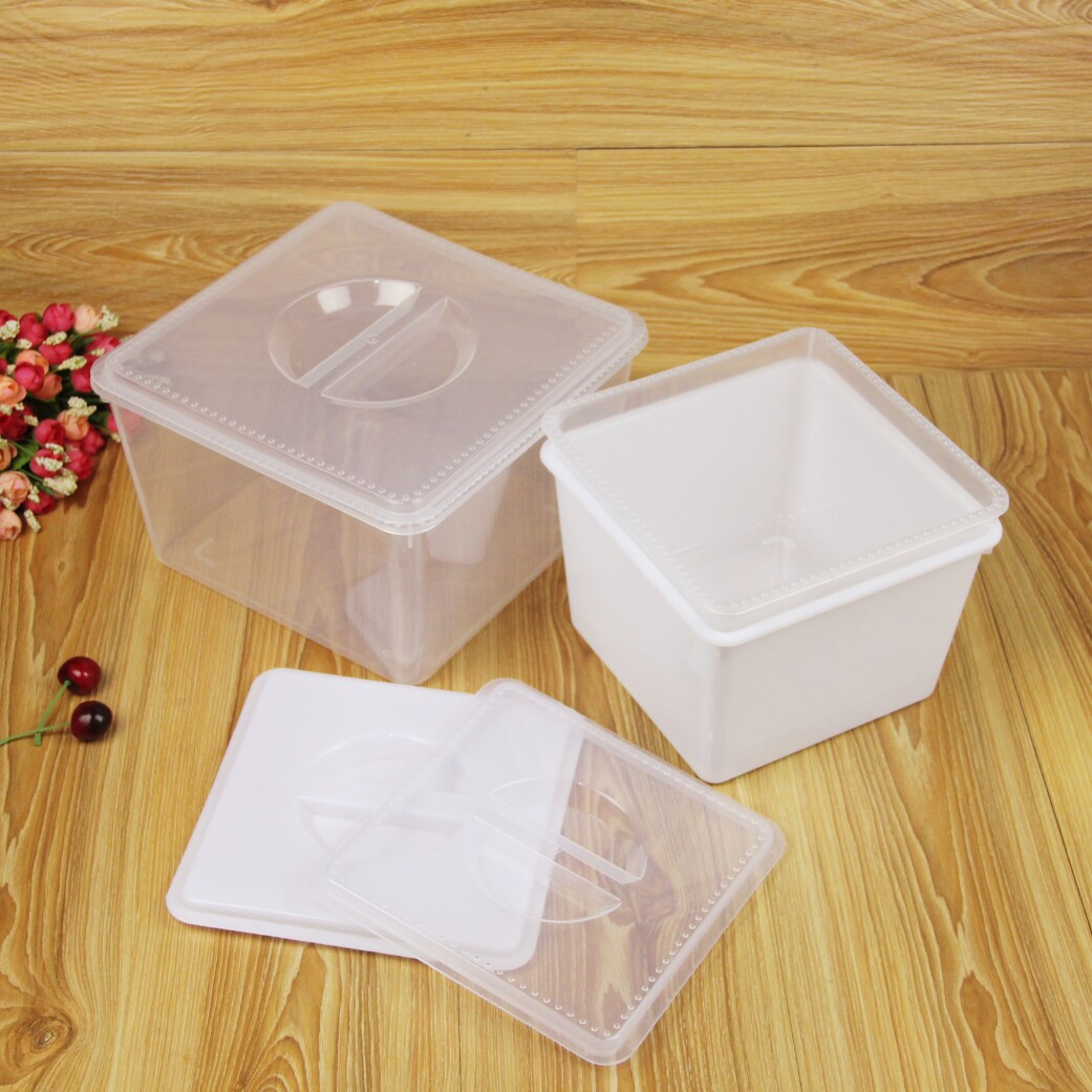 超市糖果零食展示食品大号正方形带盖保鲜盒中保鲜盒