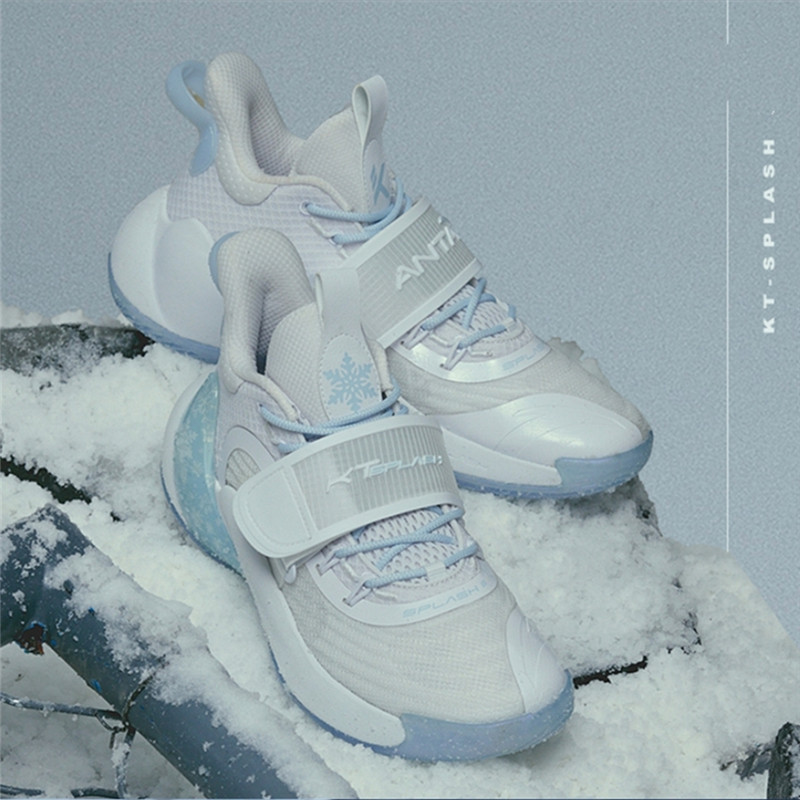 篮球安踏水花3代雪花球鞋2021汤普森kt低帮篮球鞋