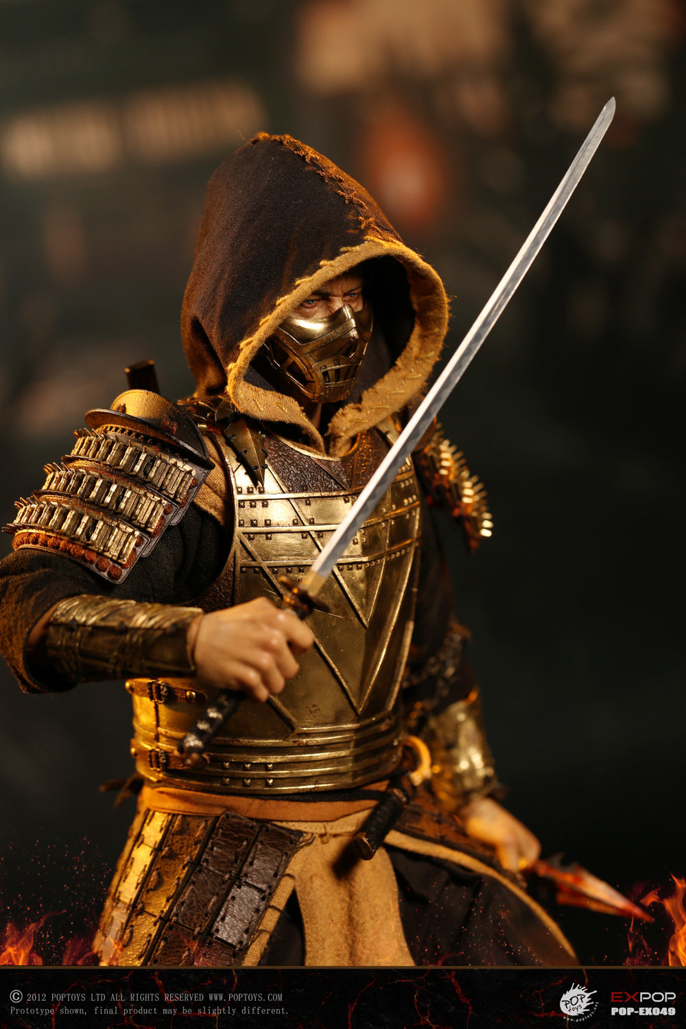 预售poptoys地狱使者warriorscorpion毒蝎武士模型手办