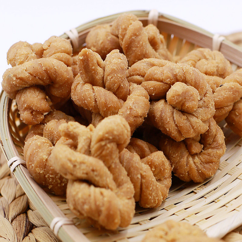 重庆特产小吃千年陈牌麻花磁器口古镇手工麻花400g酥脆麻花礼盒装