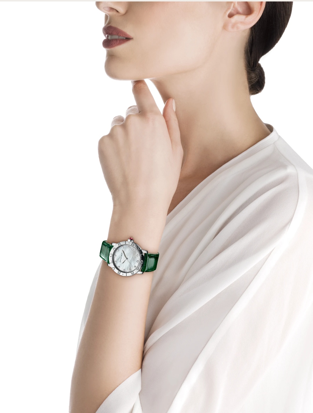 宝格丽机械女表带带钻 BVLGARI 流行时尚手表 33mm 官方国际联保