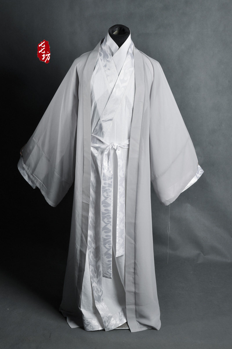 七七坊汉古风民族男士定制舒适雪纺仙气棉麻汉服