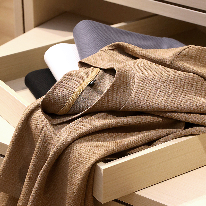 【CD2107025】山羊绒/莫代尔 升级半高领男士春秋长袖T恤打底衫男