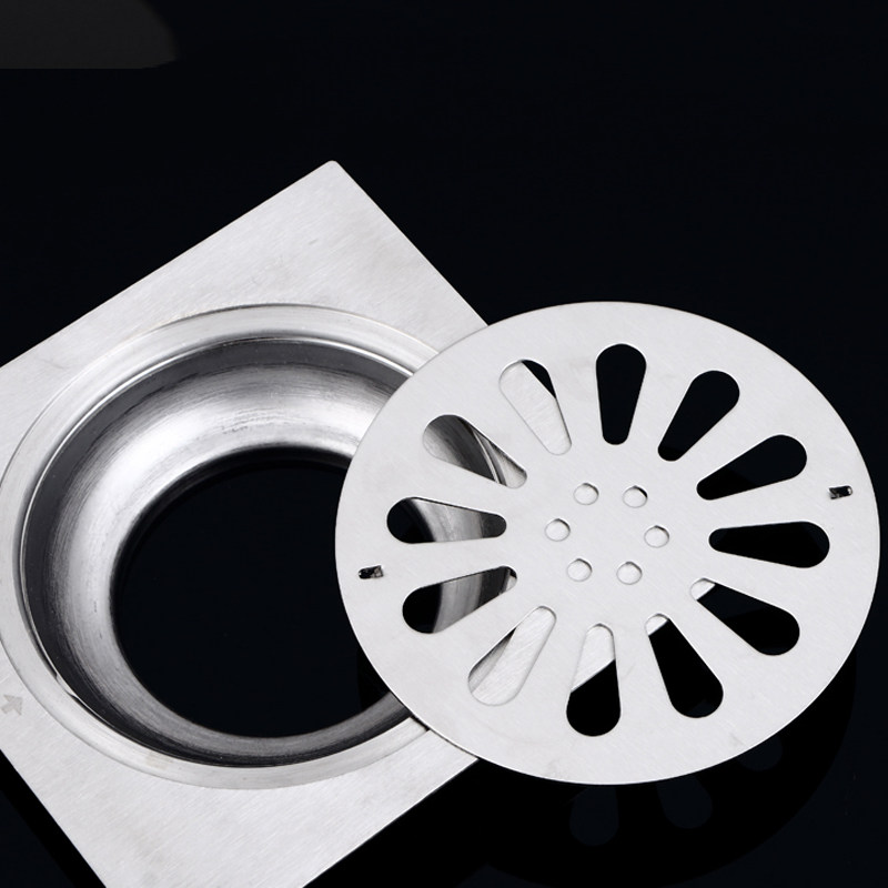 直排pvc50屋面不锈钢花园排量室外地漏天台15cm地漏