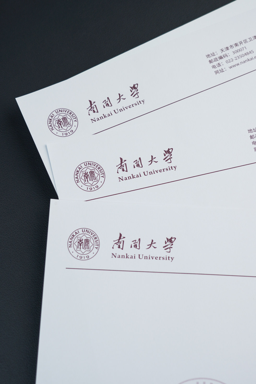 南开大学信纸抬头信笺a4打印纸出国考研申请信纸