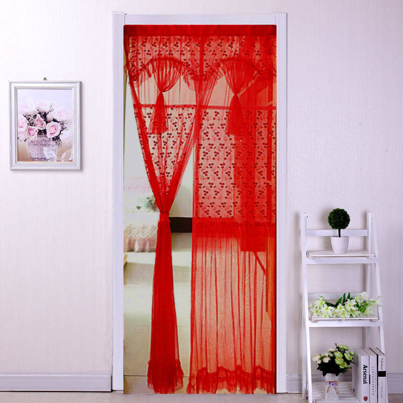 婚房门帘结婚用品大全装饰喜庆庆红布置创意门帘