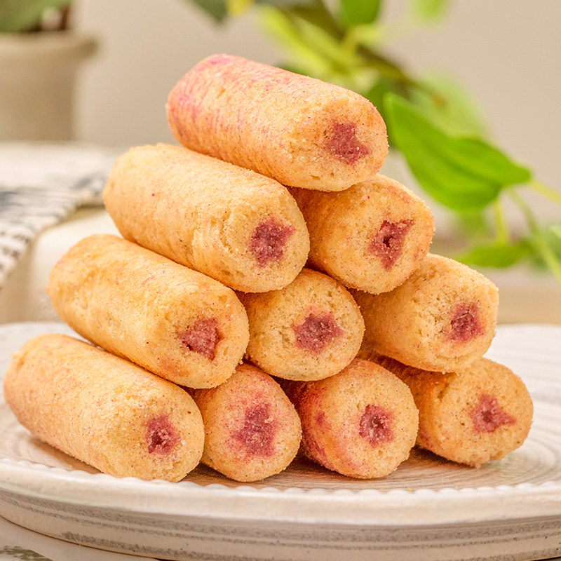 笨笨狗粗粮夹心米果 糙米卷能量棒 膨化食品早餐饼干休闲零食30支