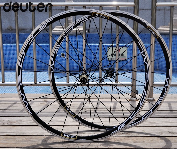 轮组包邮多特deuter公路自行车培林直拉cnc多色自行车轮组