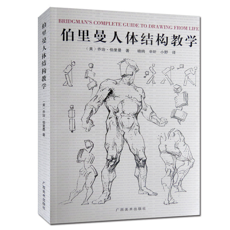伯里曼著解剖素描绘画教程艺用人体解剖结构教学技法艺术美术素描书