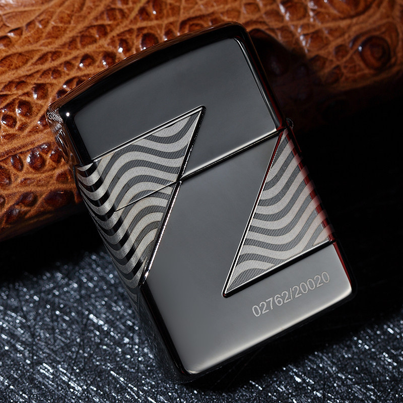 打火机zippo原装盔甲机2020年度限量c20收藏黑冰zippo