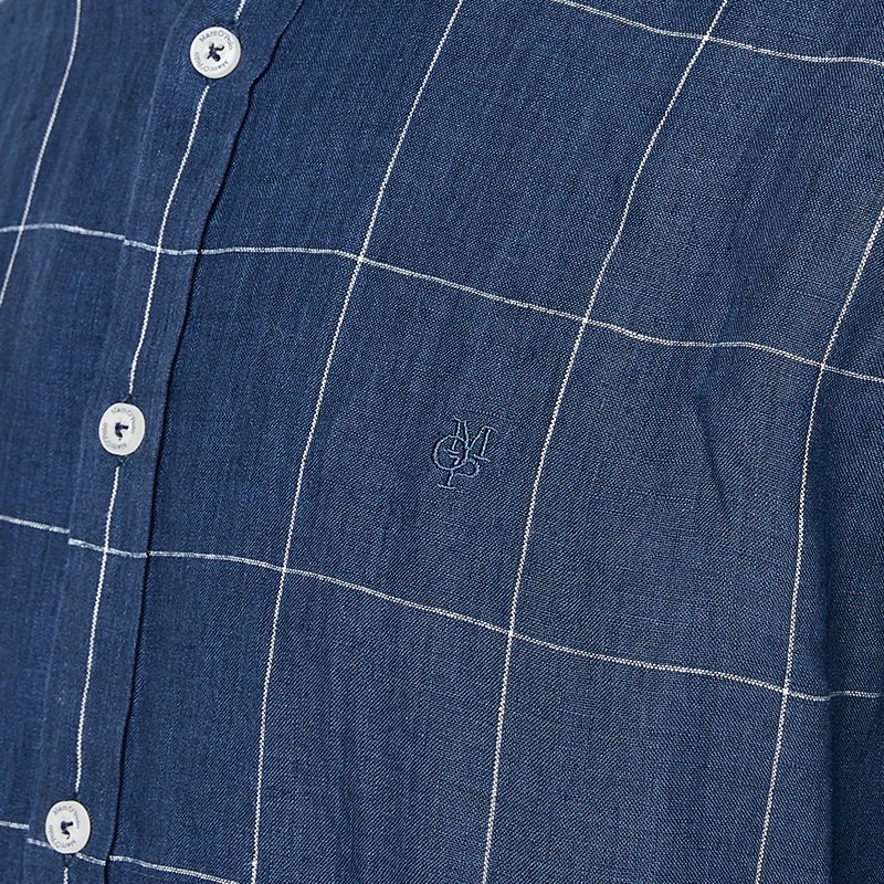 marcopolomop2020年秋新款男士经典格子衬衫