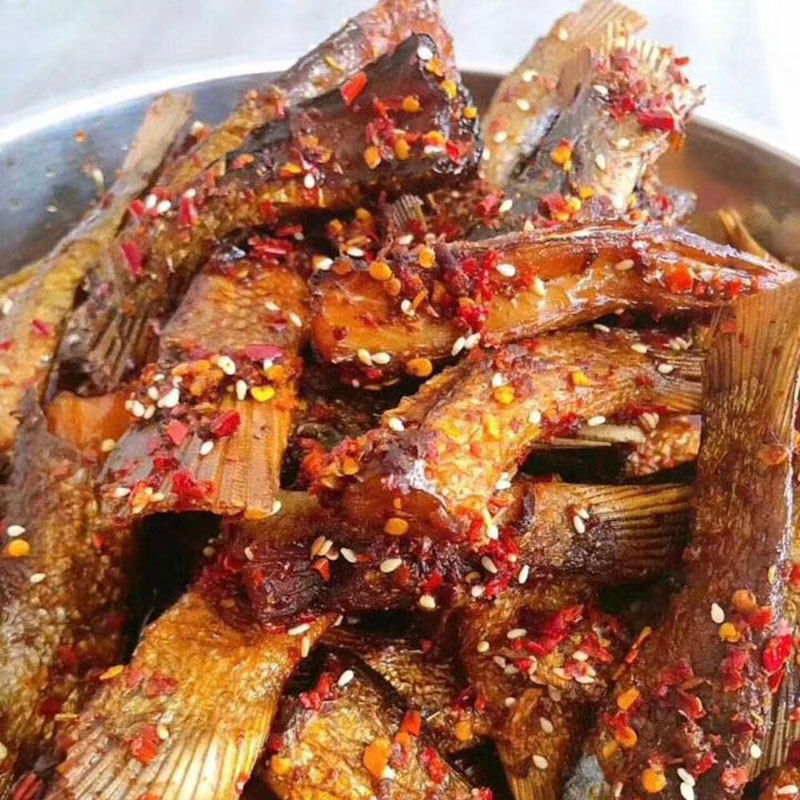 湖南特产香辣鱼尾尾巴138g2袋即食麻辣零食即食鱼零食