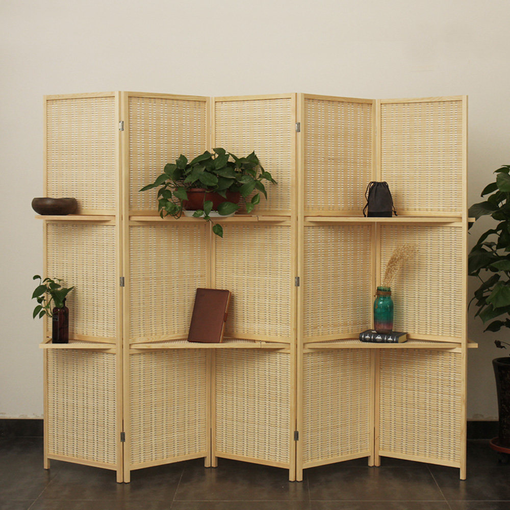 隔断屏风中式移动折屏客厅卧室装饰实木隔板折屏