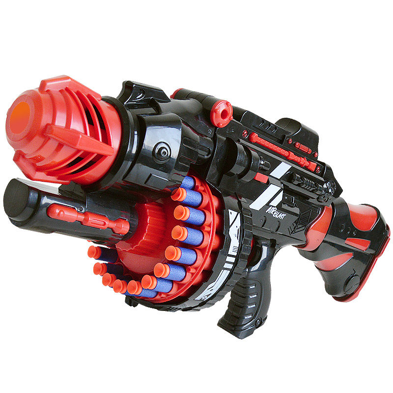 儿童电动玩具机关枪男生可发射子弹男孩手枪软弹枪安全宝宝玩具枪