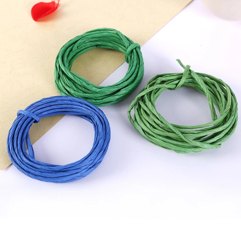 绳纸纸线纸腾花材材料宽纸8米工艺篇织藤条皱纹纸