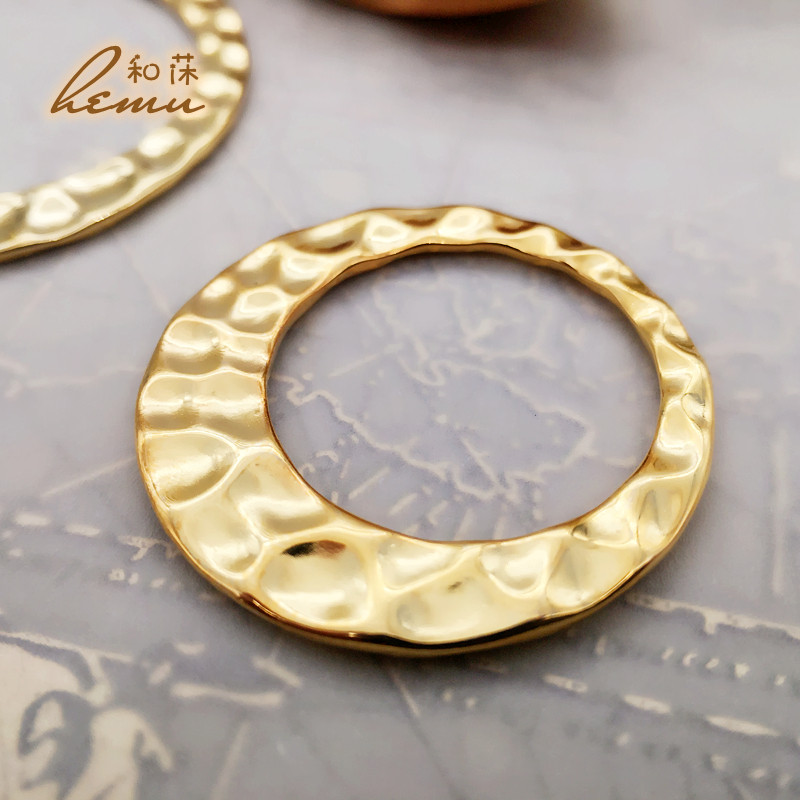 diy饰品配件日本贵和kiwa镀金偏心大号圆环其他diy饰品配件