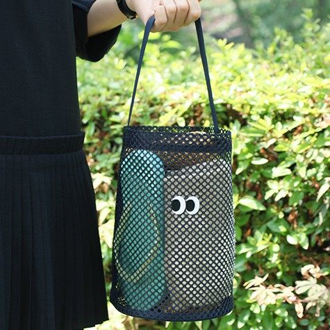 Mesh Portable Cute Eyes Carrying Mesh Shoes Towel Bucket Bag Travel Beach Swimming Wash Storage Bag Mesh Portable Cute Eyes Carrying Mesh Shoes Towel Bucket Bag Travel Beach Swimming Wash Storage Bag