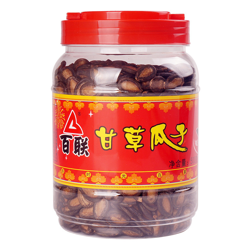 瓜子福建百联桶装900g干炒水煮甘草瓜子