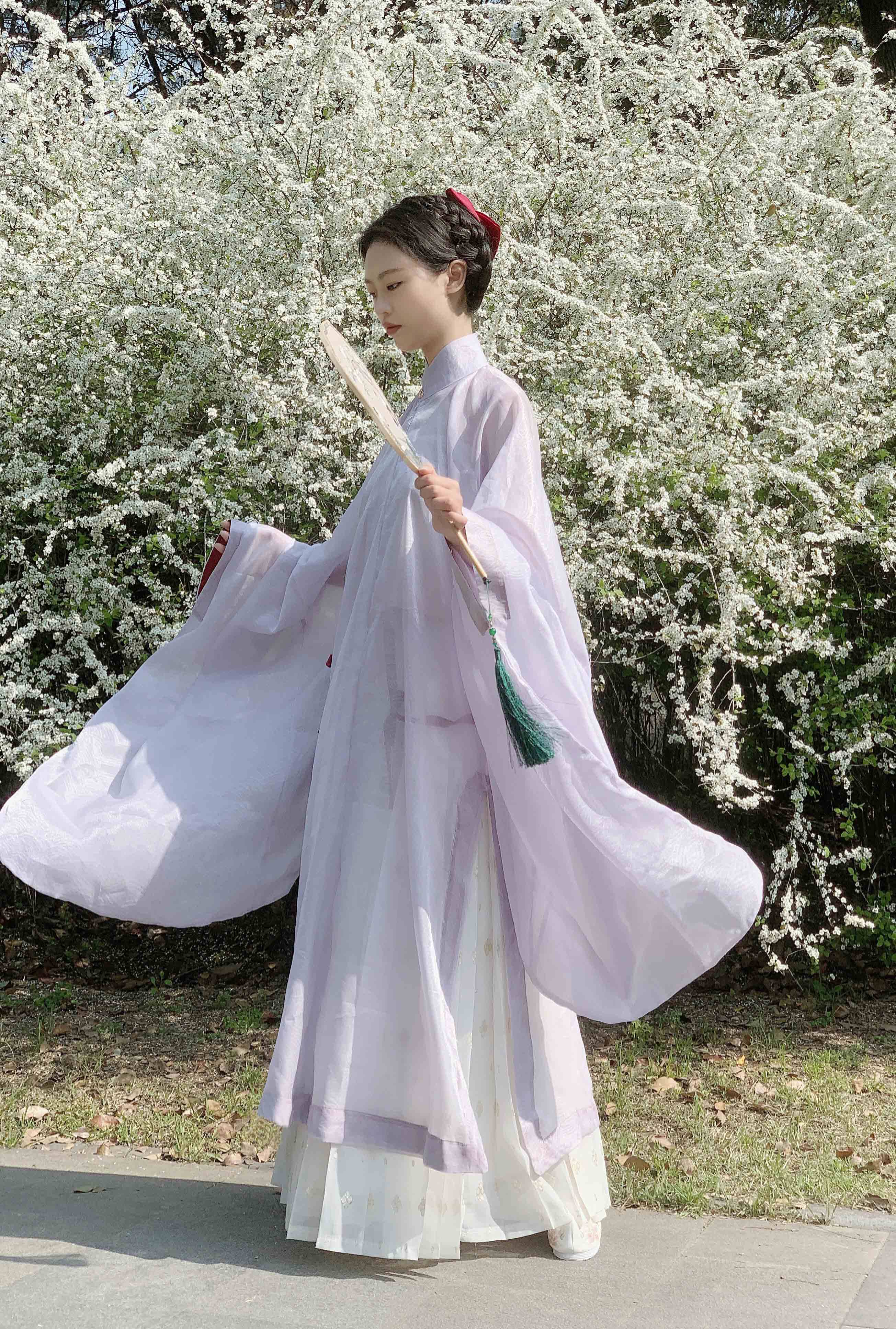 相见欢原创汉服女明制孔府立领斜襟晚明春夏日常汉服定制